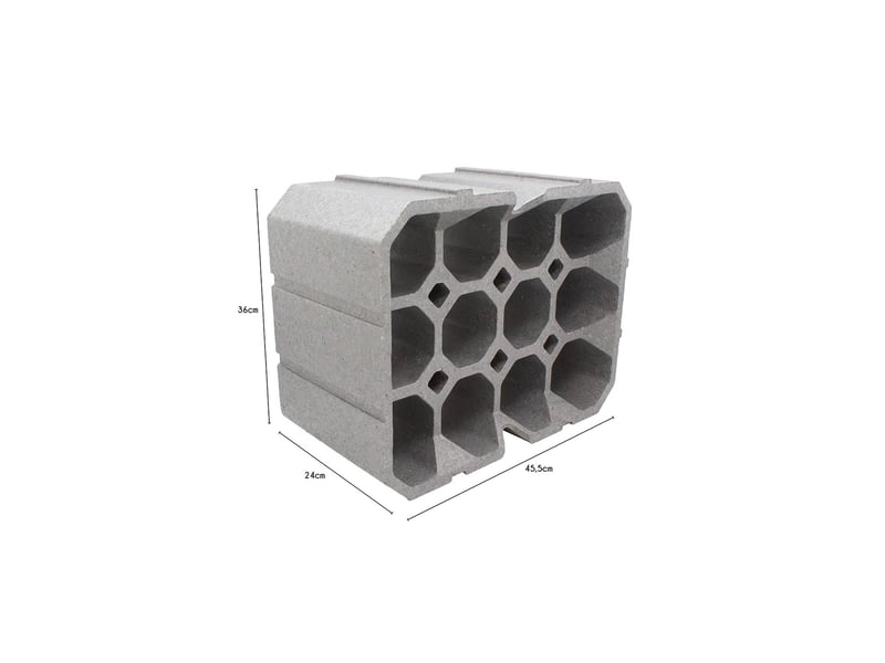  Lot de 4 casiers à bouteilles en polystyrène gris 45,5 x 36 x 24 cm 62879L - Conforama C