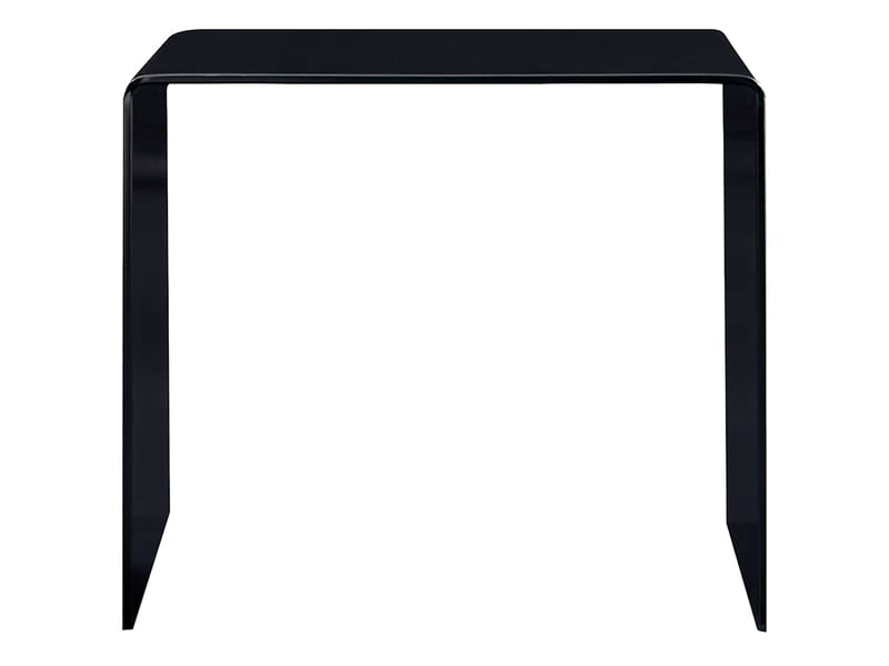  Table basse - table de salon - table à thé noir 50x50x45 cm verre trempé  - Conforama A