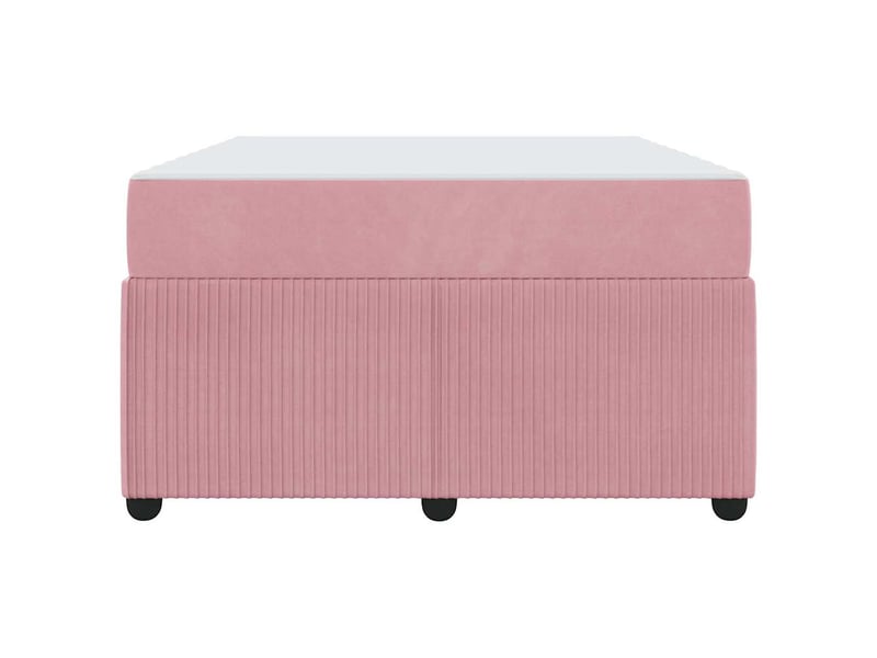  Lit double- lit adulte -  cadre de lit rose 120 x 200 cm tissu  - Conforama D