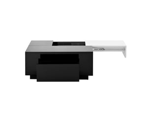 Table basse rectangulaire coloris bicolore LPOSPI - 50 cmx80 cm