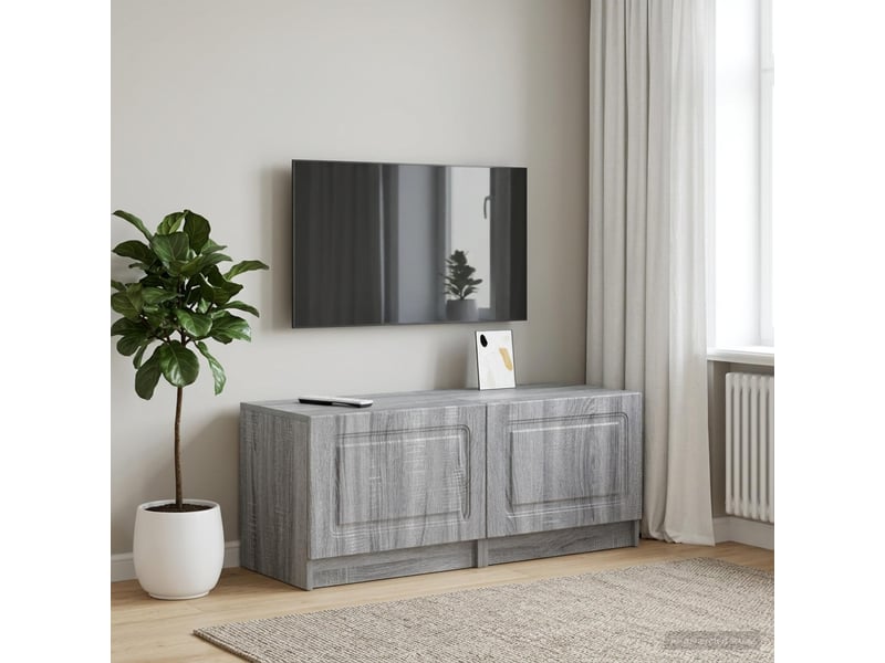  Meuble tv - banc tv - meuble de rangement sonoma gris bois d'ingénierie  - Conforama B
