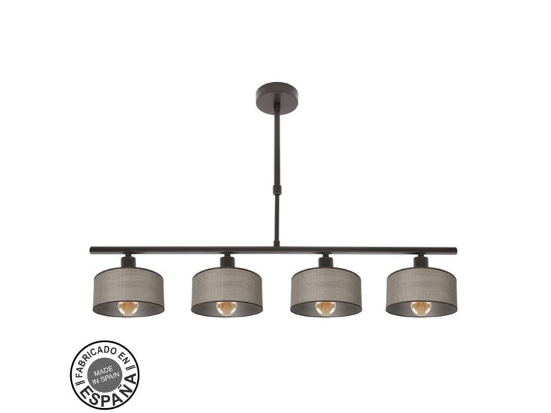  Lampe de plafond fabrilamp gilda marron 4 x e14 hauteur réglable 39-56 cm 76x14 cm 190354002 - Conforama A