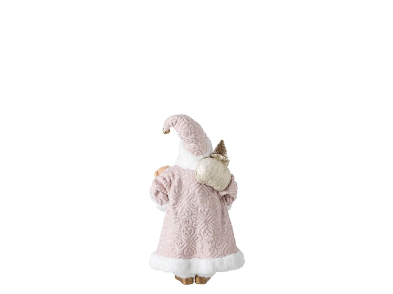 Père noël déco cyriaque 45cm rose  - Conforama B