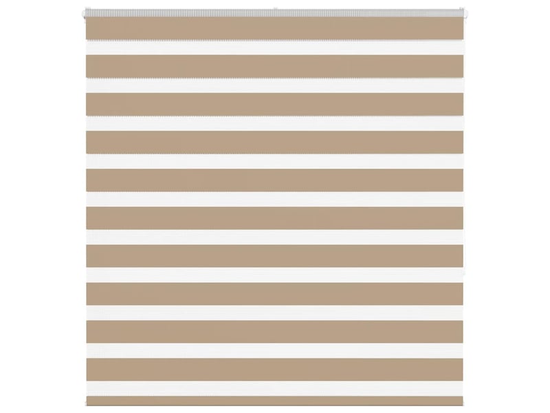 Store zèbre, store de fenêtre marron sable largeur du tissu 140,9cm polyester cf48781  - Conforama B