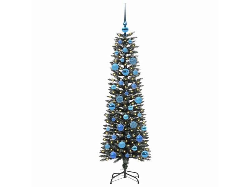  Sapin de noël artificiel, arbre de noël vert 150 cm pvc, plastique et acier shl6956  - Conforama C