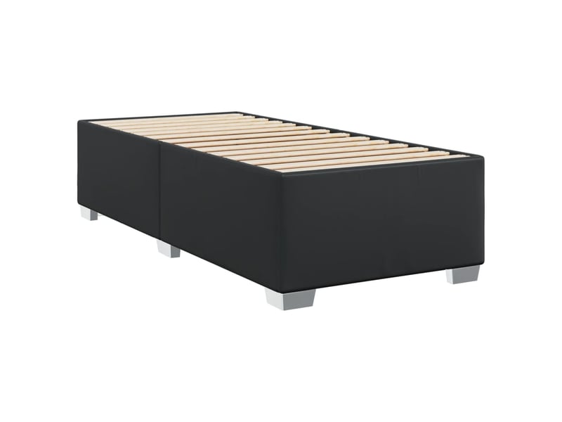  Lit simple- lit adulte -  cadre de lit sans matelas noir 80x200 cm similicuir  - Conforama B
