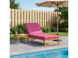 Coussin de transat, coussin pour bain de soleil gemert 100 % polyester rose 190 x 70 x 9 cm cf56181