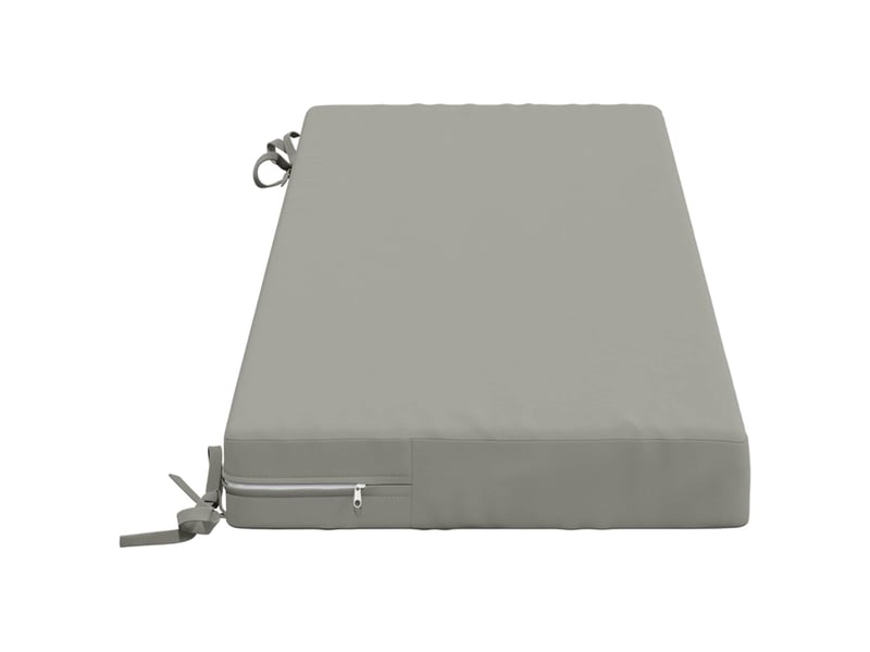  Coussin de banc, coussin d'assise, coussin de canapé soest 100 % polyester gris 100 x 40 x 8 cm cf53253  - Conforama C