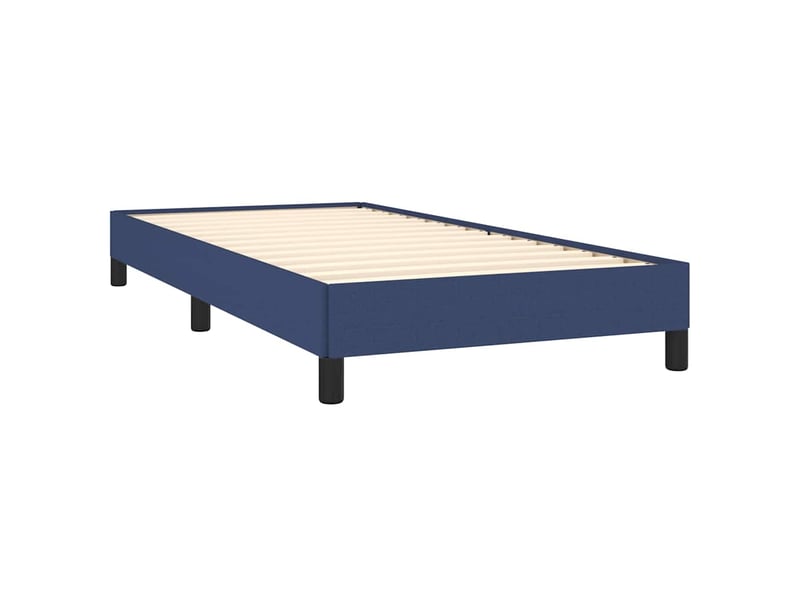  Lit simple- lit adulte -  cadre de lit sans matelas bleu 100x200 cm tissu  - Conforama C