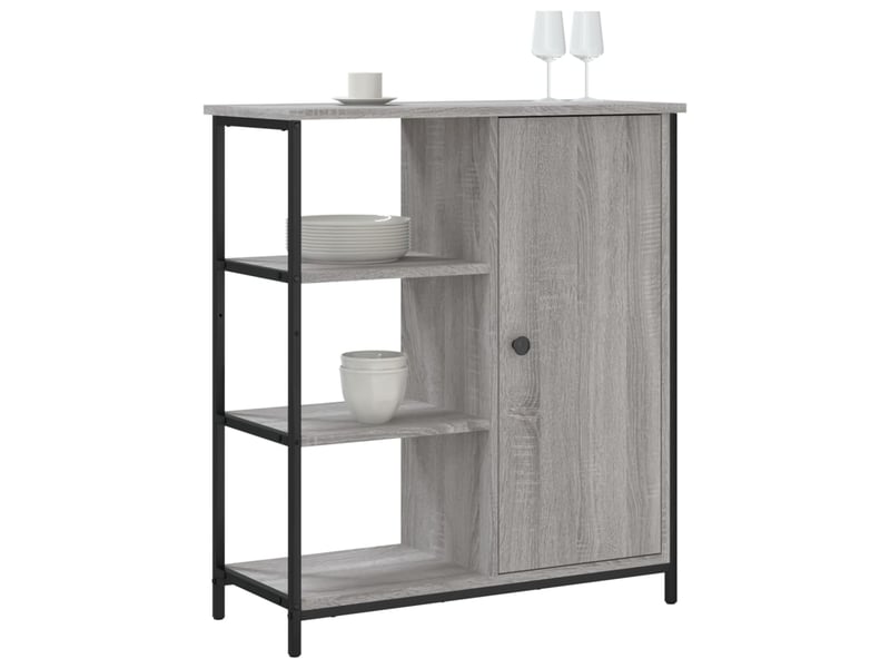  Buffet - bahut - meuble de rangement sonoma gris 70x30x80 cm bois d'ingénierie  - Conforama C