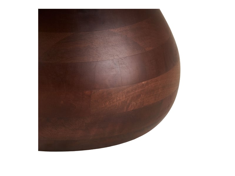 Table basse heide en bois de manguier et marbre blanc ø70 cm  - Conforama D