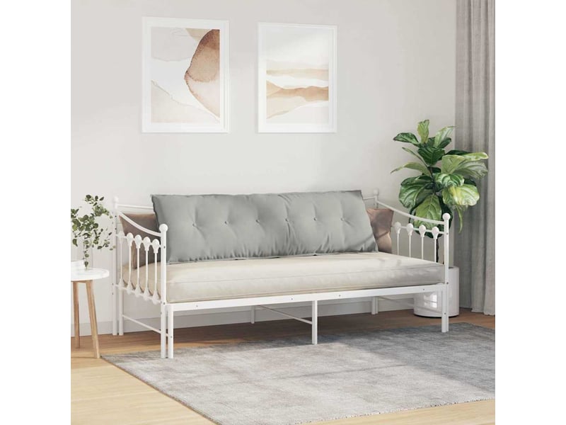  Coussin de dos, coussin de dossier gris clair 160 x 50 cm tissu en microfibre cf54657  - Conforama D