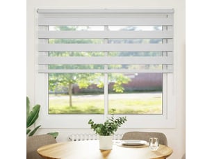 Store zèbre, store de fenêtre blanc 160x150 cm largeur du tissu 155,9cm polyester cf48388