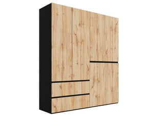 Armoire DESVIAE coloris bois clair largeur 180 cm