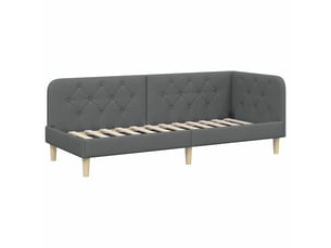 Lit simple 80x200 cm coloris gris