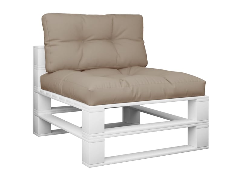  Lot de 2 coussins de palette, coussins de canapé taupe tissu cf59621  - Conforama C