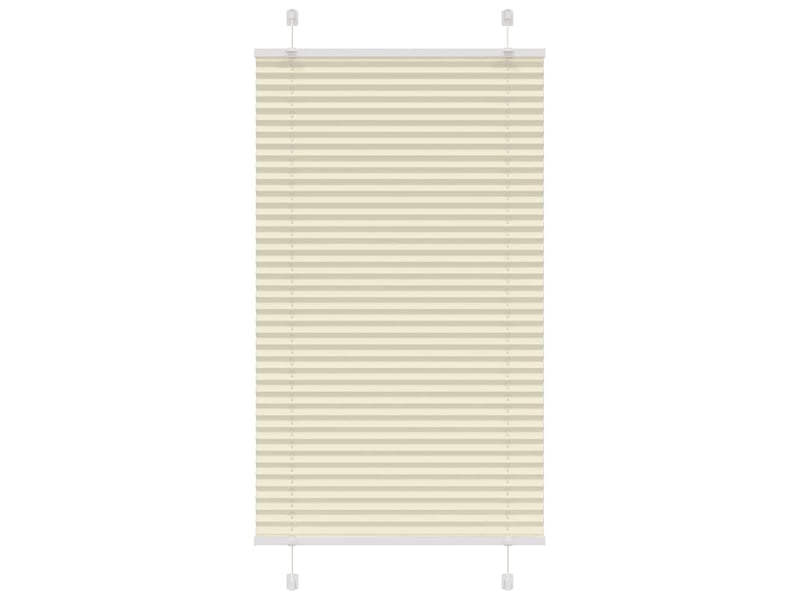  Store plissé, store de fenêtre crème 80x150 cm largeur du tissu 79,4 cm polyester cf46857  - Conforama B
