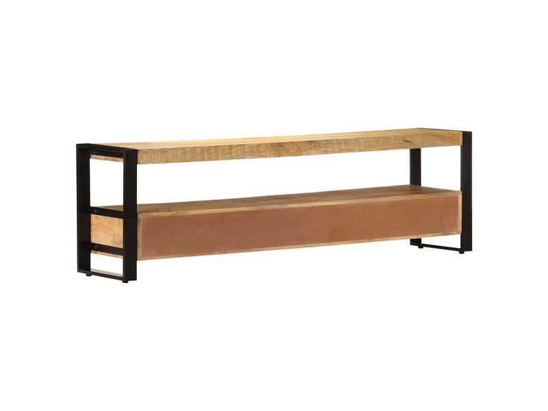  Meuble tv - banc tv - meuble de rangement 150x30x45 cm bois solide de manguier  - Conforama D