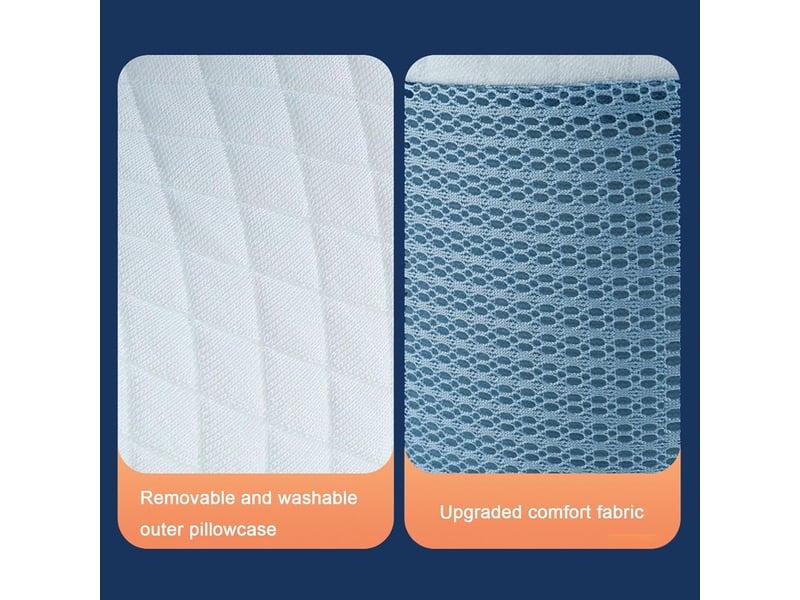  Oreiller cervical memory foam, oreiller cervicales douloureuses ergonomique, oreiller pour les dormeurs,63*12*36cm  - Conforama E