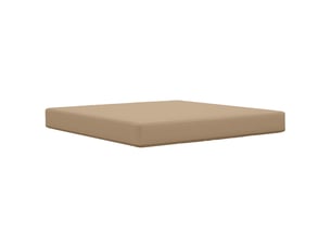 Coussin de canapé d'extérieur, coussin de chaise polyester taupe 80 x 80 cm cf54168