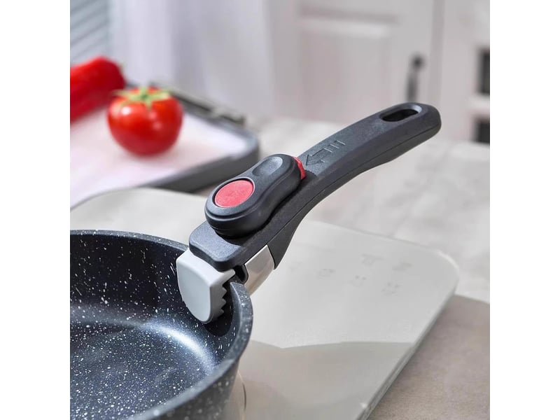  Poignée amovible universelle poignée de poêle amovible poignée anti-brûlure pour ustensiles de cuisine, poignées portables polyvalentes  - Conforama D