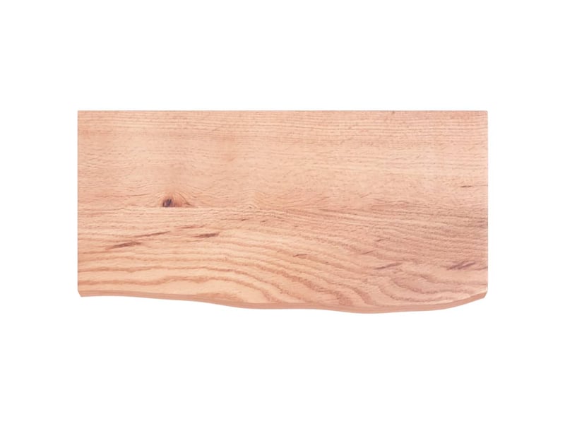  Comptoir de salle de bain, plan de travail marron 60x30x(2-4) cm bois traité cf65802  - Conforama C