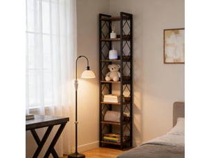 Bibliotheque coloris  bicolore 7 étagère(s) <strong>DESMIU</strong> <strong></strong> - 34 cm x 200 cm