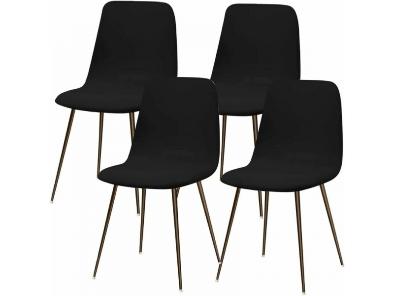  Housse de chaise scandinave extensible lot de 4 moderne housse de chaise de salle à manger lavable universel couverture de chaise de cuisine décor de, 52 x 48 cm XLH-ZLS-011916ZLS - Conforama A