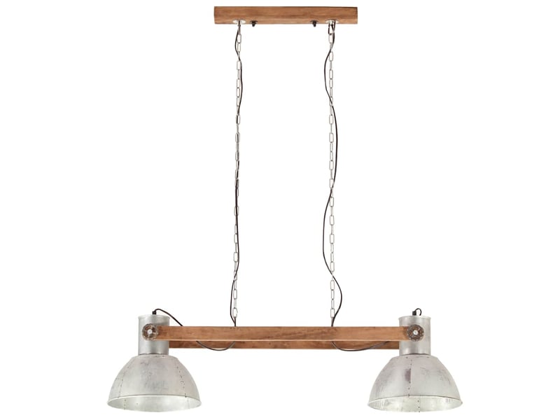  Lampe suspendue, suspension luminaire industrielle 25 w argenté 109 cm e27  - Conforama C
