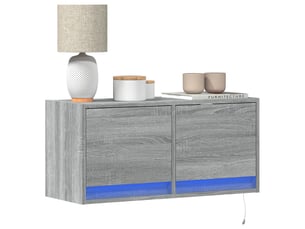 Meuble tv coloris gris 80 cm <strong></strong>  <strong></strong>