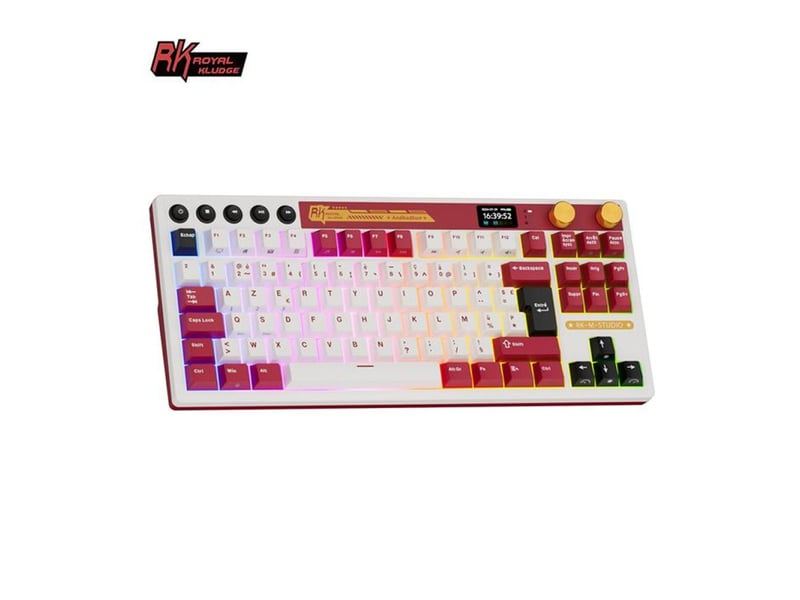  Clavier gaming sans fil 75% tri-mode 2.4g bluetooth usb-c avec touches hot-swap et rétroéclairage rgb 321202_AACJU05123_6_DROPFR - Conforama B