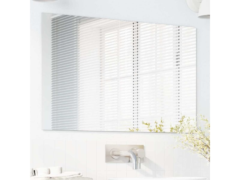  Miroir mural rectangulaire 50 x 80 cm verre trempé cf62868  - Conforama C
