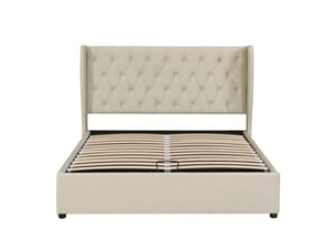 Lit coffre 180x200 cm coloris beige