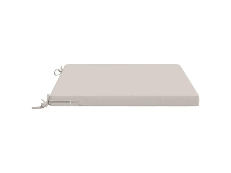 Lot de 4 coussins de siège, coussins d'assise soest 100 % polyester blanc cf60320 - Conforama D