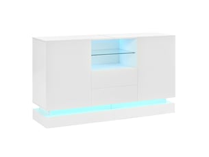 Buffet 2 porte(s) 2 tiroir(s) - 140 cm coloris blanc