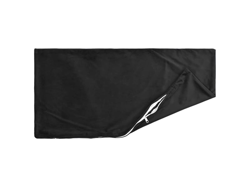  Lot de 6 coussins avec oreiller, coussins décoratifs heerlen noir velours cf50877  - Conforama D
