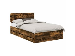 Lit 2 places 120x190cm coloris marron