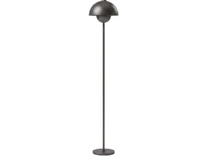 Lampadaire ø30 x h155 cm en métal avec interrupteur au pied gris chicfurn