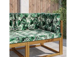 Coussin de canapé d'extérieur, coussin de chaise polyester motif feuilles cf54121