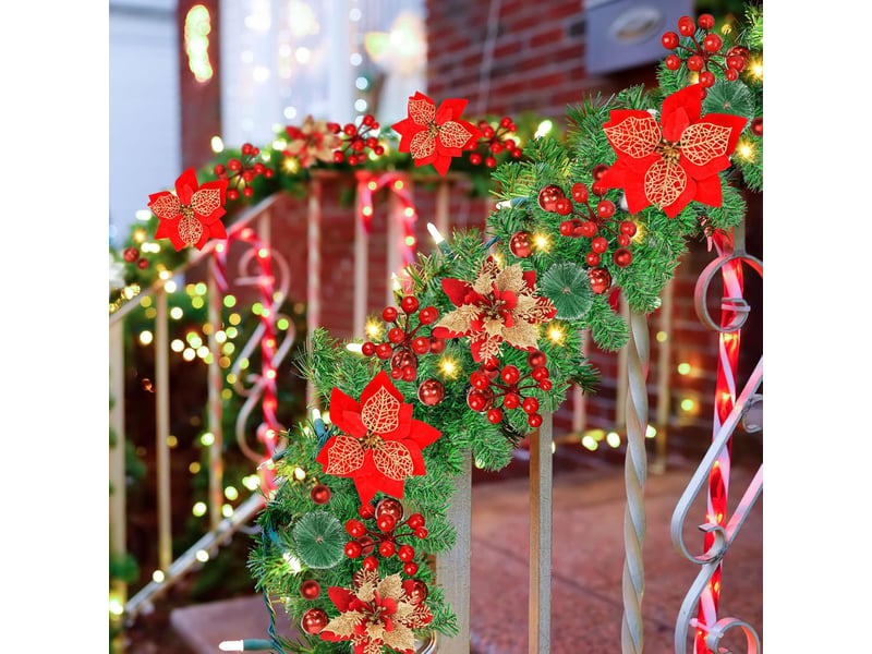  Guirlande lumineuse guirlande de noël lumineuse decoration de noel 270cm avec led  - Conforama D