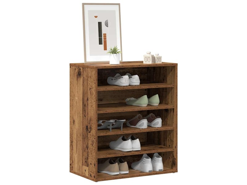  Meuble à chaussure, cabinet à chaussures 60x35x70 cm bois ancien shl666  - Conforama D