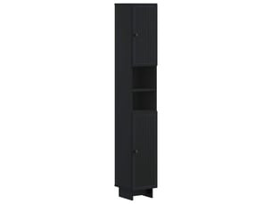 Colonne de salle de bain avec étagère ouverte ede noir