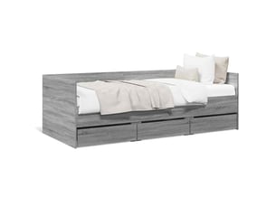 Lit simple 100x200 cm    coloris gris