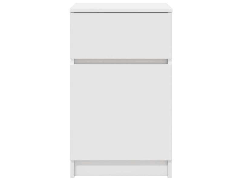  Table de chevet - cabinet de chevet - table de nuit blanc 39x35x65 cm bois d’ingénierie  - Conforama E