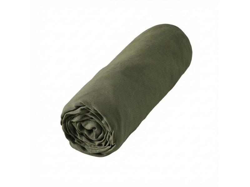  Drap housse 90x190+30 cm lin rosalie thym PD24893 - Conforama B