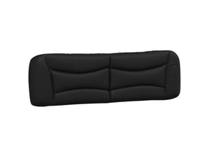 Coussin de tête de lit noir 180 cm en similicuir cf55960