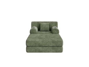 Fauteuil convertible MAISONORA  Velours côtelé vert