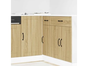 Meuble de rangement, meuble bas de cuisine chêne sonoma bois d'ingénierie
