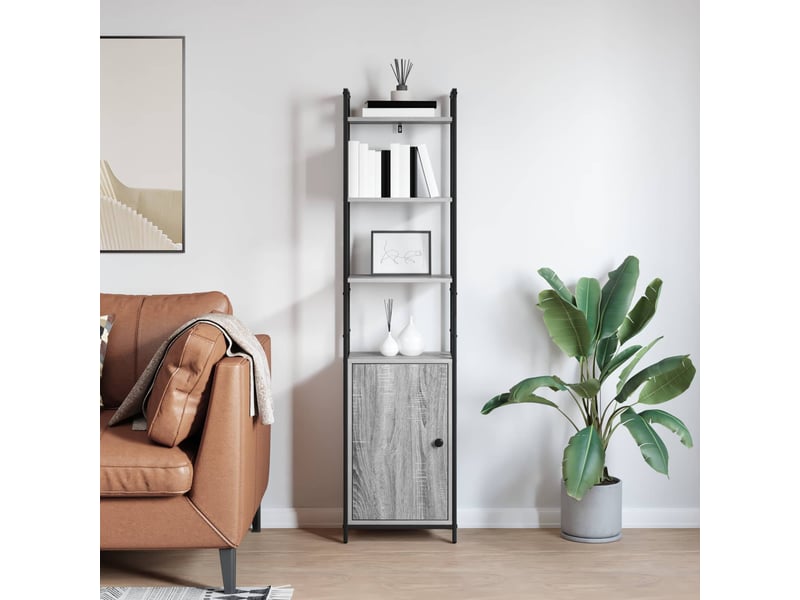  Bibliothèque 6 niveaux, armoire à livres 40 x 24 x 161 cm bois d'ingénierie shl4786  - Conforama D