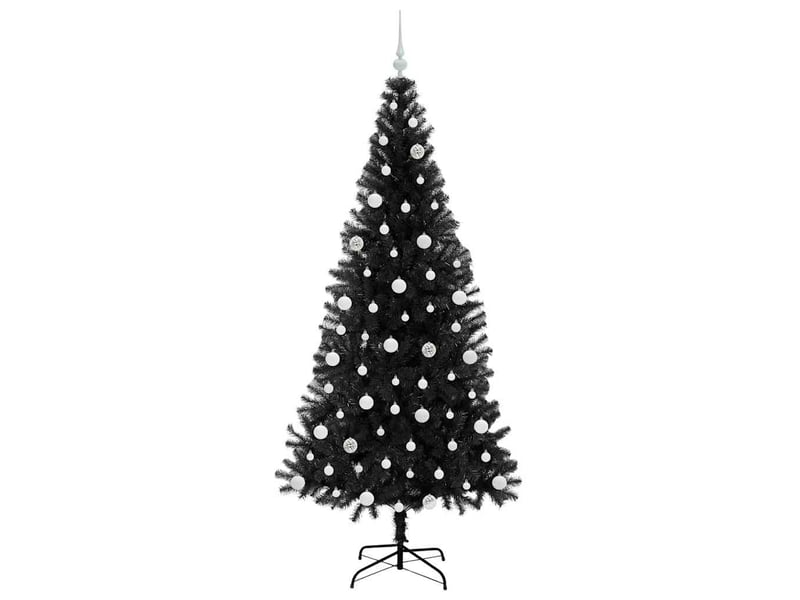  Sapin de noël - arbre de noël noir 210 cm pvc  - Conforama D